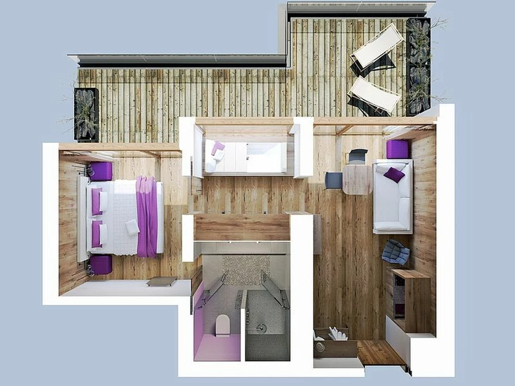Room layout | Sigismund SkyLoft | 5* DasPosthotel