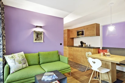 Living area | Stillup Suite 1 and 2 | 53 m2 | 3-4 people | 5* DasPosthotel