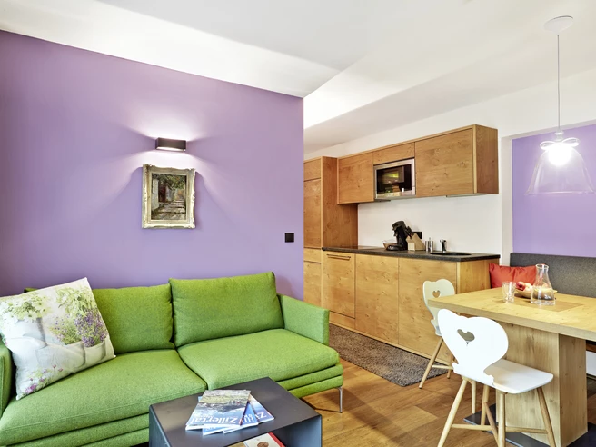 Living area | Stillup Suite 1 and 2 | 53 m2 | 3-4 people | 5* DasPosthotel